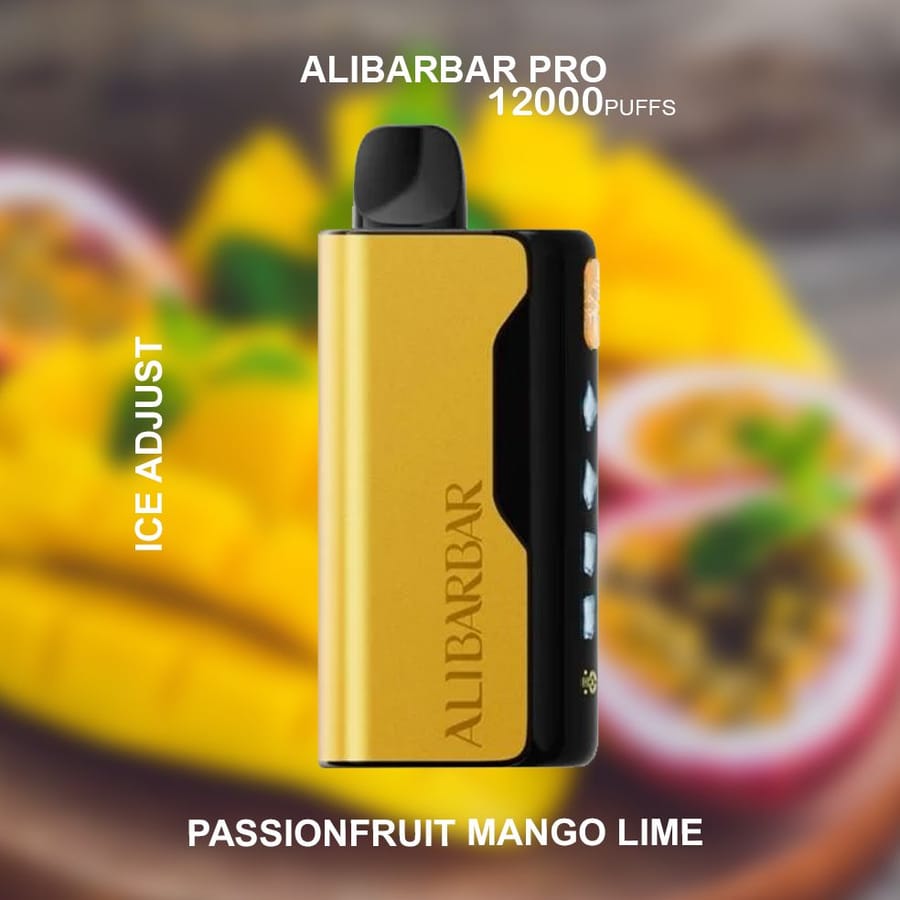 ALIBARBAR PRO ICE ADJUST PASSIONFRUIT MANGO LIME – 12000 PUFFS