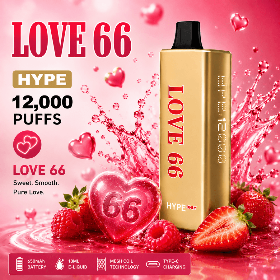 DOUBLE HAPPINESS HYPE LOVE 66 – 12000 PUFFS