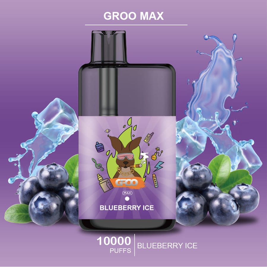 GROO MAX – BLUEBERRY ICE – 10000 PUFFS