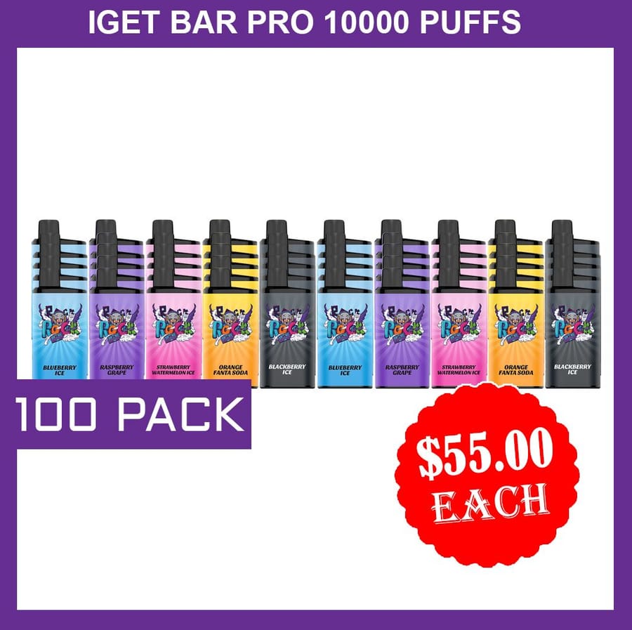 IGET BAR PRO 10000 PUFFS – 100 PACK