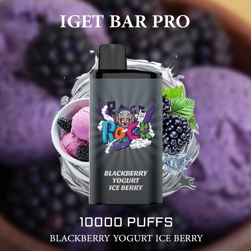 IGET BAR PRO BLACKBERRY YOGURT ICE BERRY – 10000 PUFFS