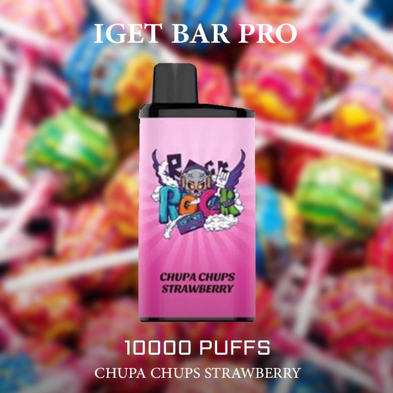 IGET BAR PRO CHUPA CHUPS STRAWBERRY – 10000 PUFFS