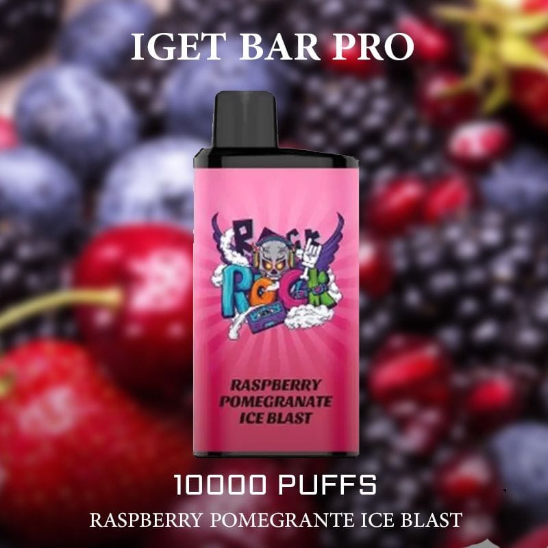 IGET BAR PRO RASPBERRY POMEGRANTE ICE BLAST – 10000 PUFFS