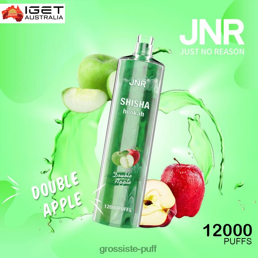 JNR SHISHA HOOKAH – DOUBLE APPLE – 12000 PUFFS