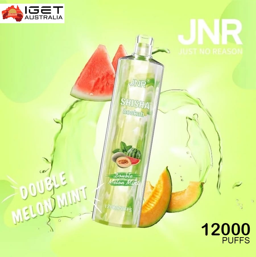 JNR SHISHA HOOKAH – DOUBLE MELON MINT – 12000 PUFFS