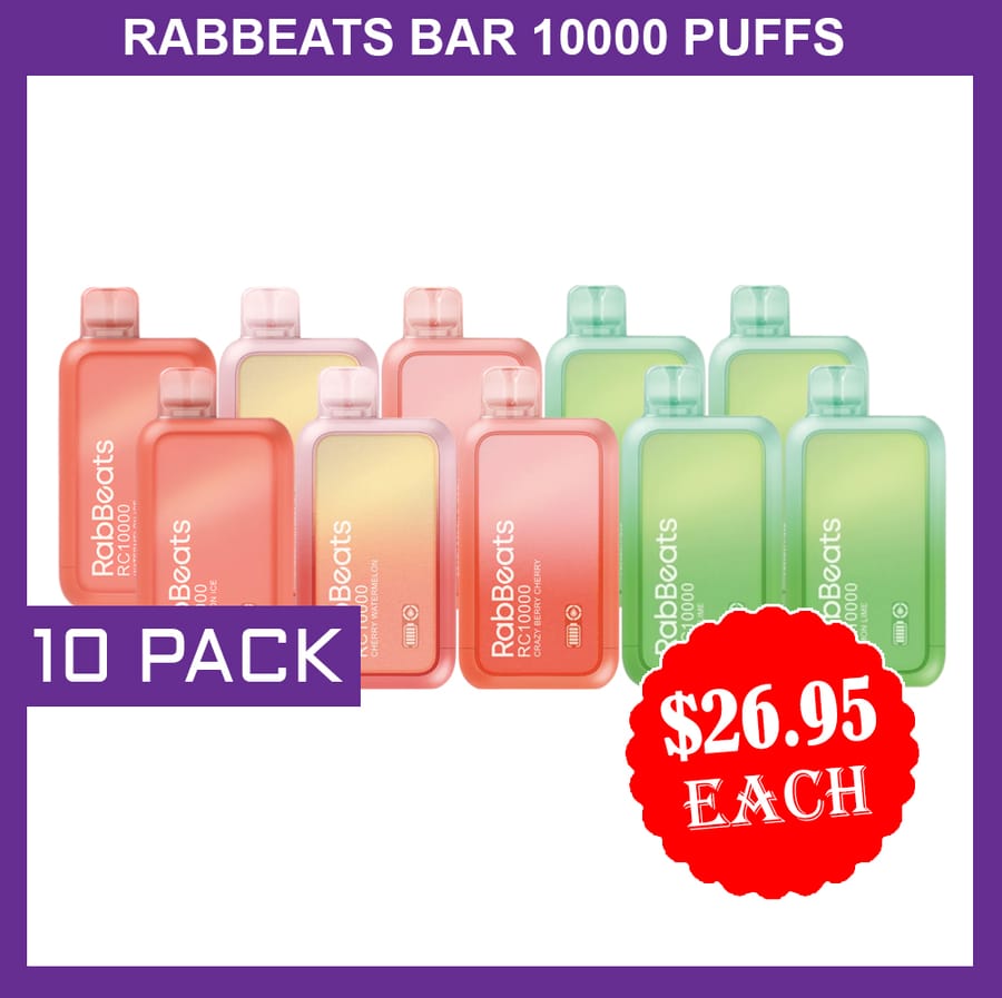 RABBEATS 10000 PUFFS – 10 PACK