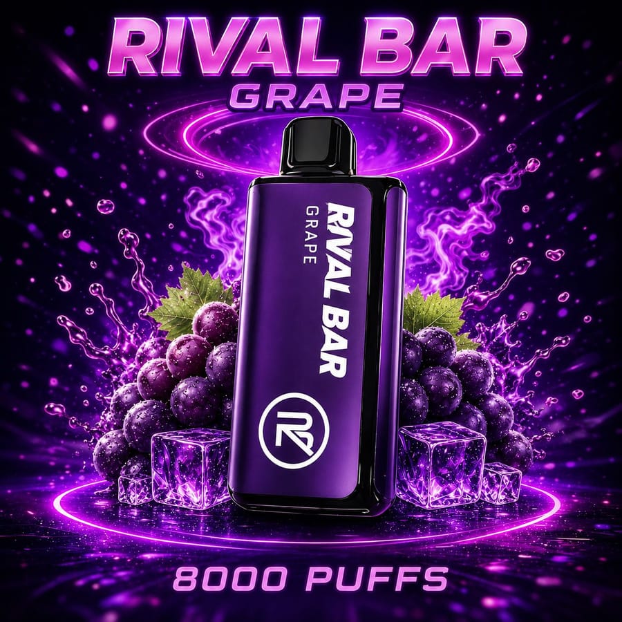 RIVAL BAR GRAPE – 8000 PUFFS